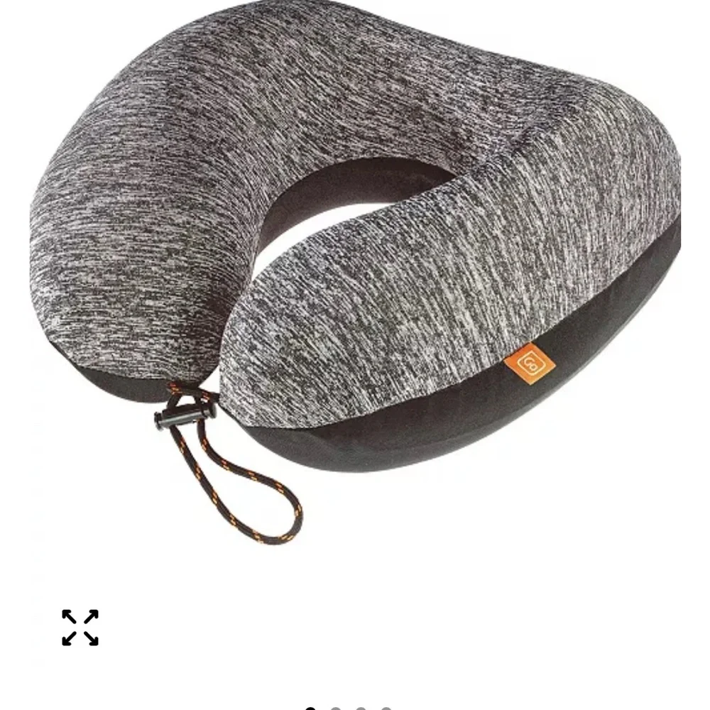2 Stylish Black and Gray Neck Pillows